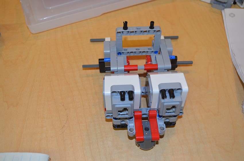 Campers spend the week building an aquatic robot with Legos.