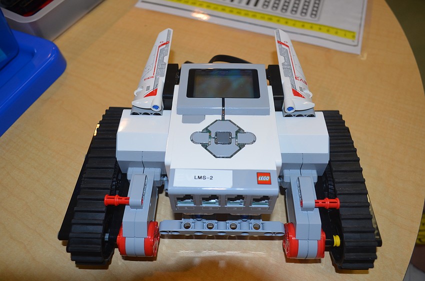 Campers spend the week building an aquatic robot with Legos.