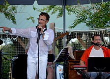 Smokey Santillo and the Smokey's Session band serenade their audience.