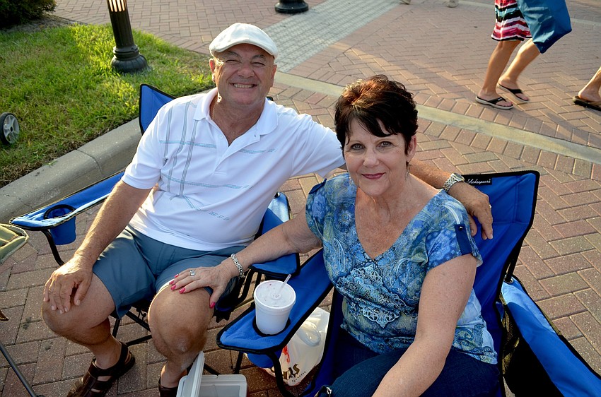 Phil Pesiri and Normal Perugino enjoy a summer night out together.