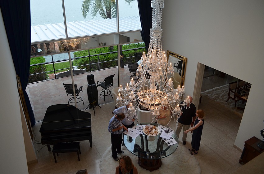A view of the foyer from the second floor.