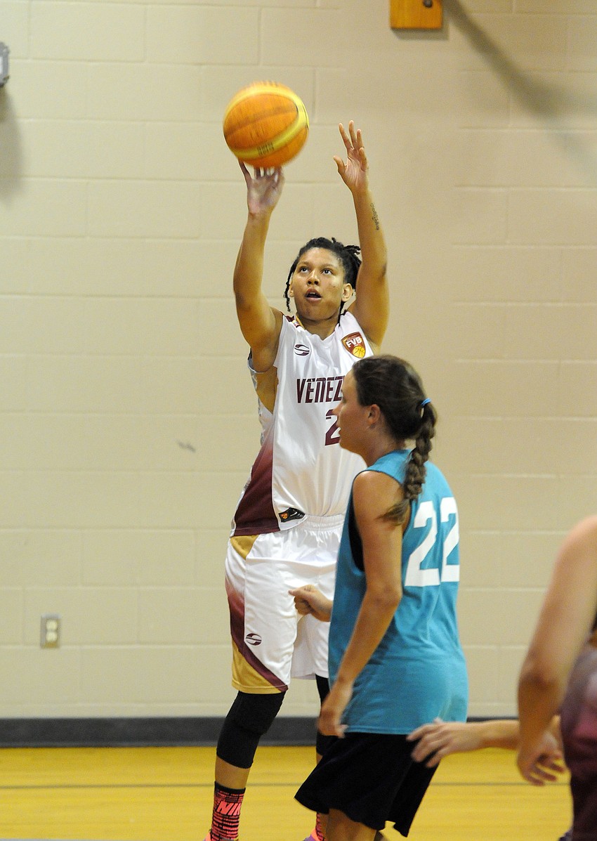 The Venezuelan Women’s National Team was in Sarasota practicing for the 2015 FIBA Americas Championship.