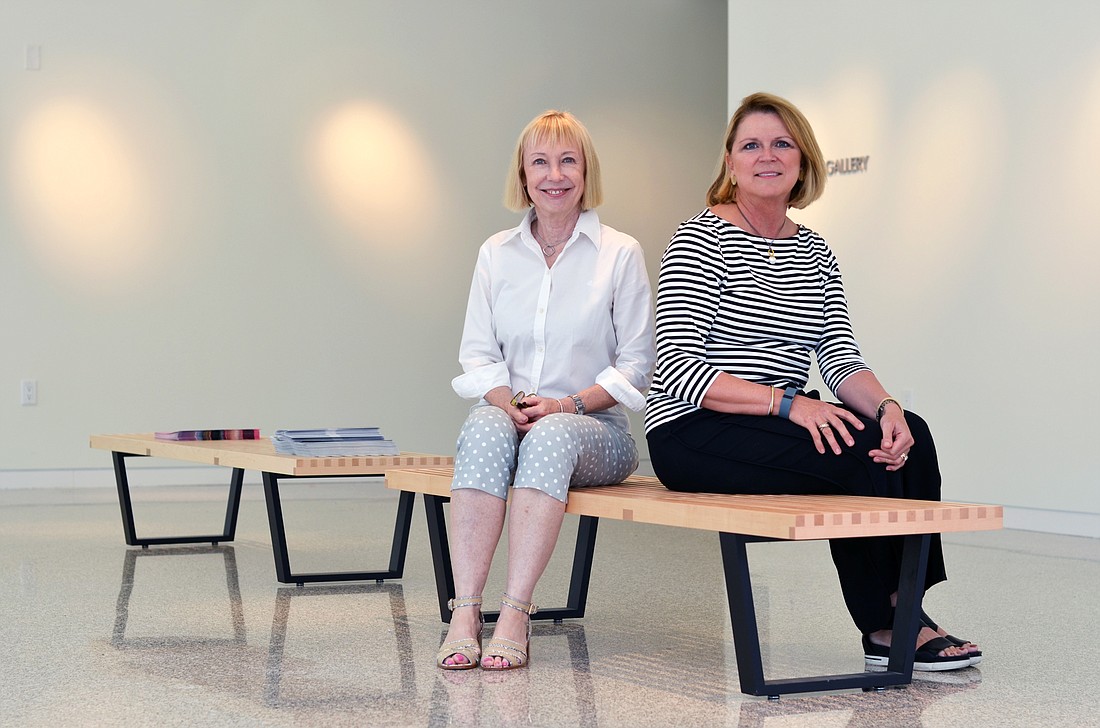 Center for Architecture Sarasota Vice Chairwoman Sandra Timpson Motto and Chairwoman Cynthia Peterson said they try to offset their hefty workload with a good sense of humor.