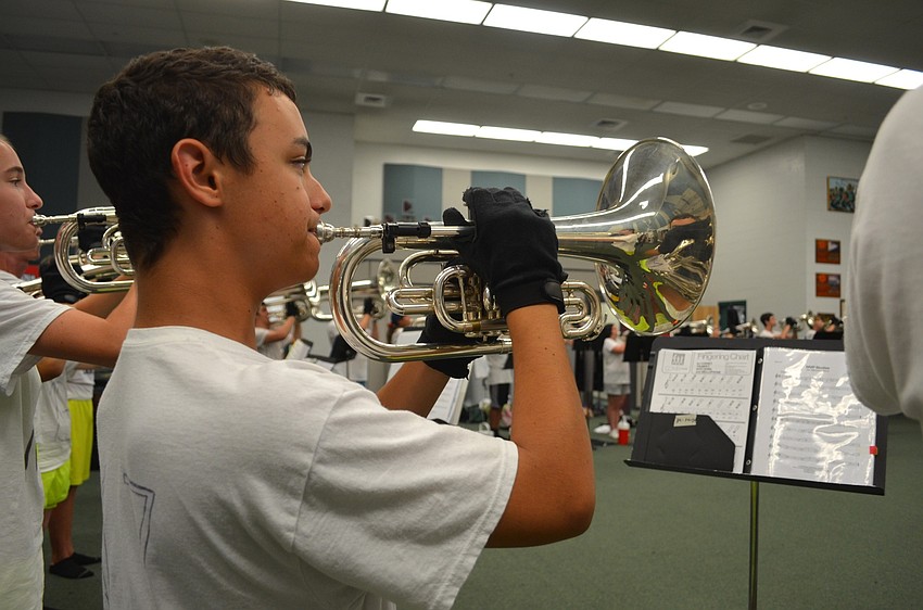 Ollie Fonseca waits for his cue.