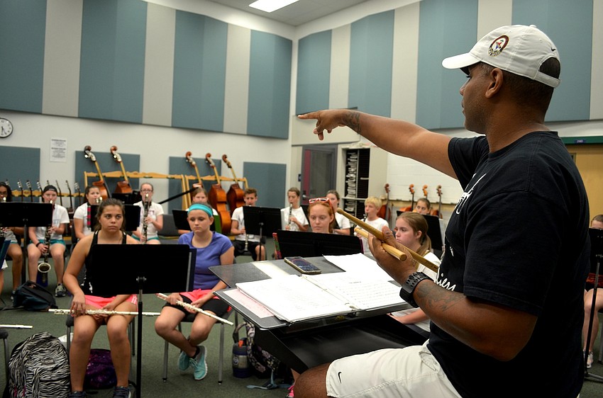 Band Director Ron Lambert has taught musicians at Lakewood Ranch High for more than seven years.