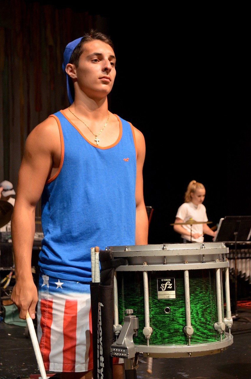 Kyle Josephson waits for the signal to begin playing.