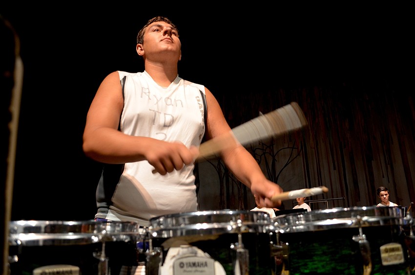 Ryan Hyatt focuses on the beat.