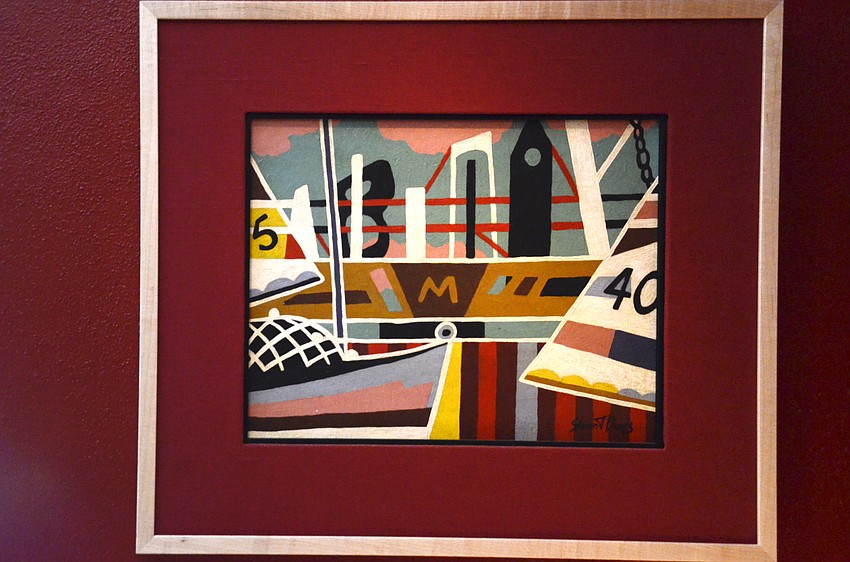 This is an original by Stewart Davis, titled Glouchester Harbor.