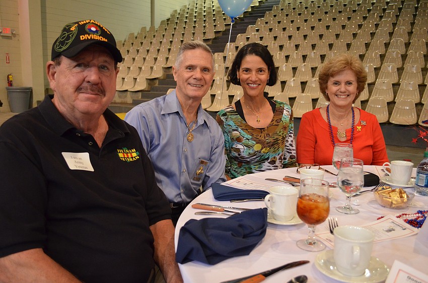 Bill Sayers, Arthur Wright, Rose Sayers and Joyce Wright
