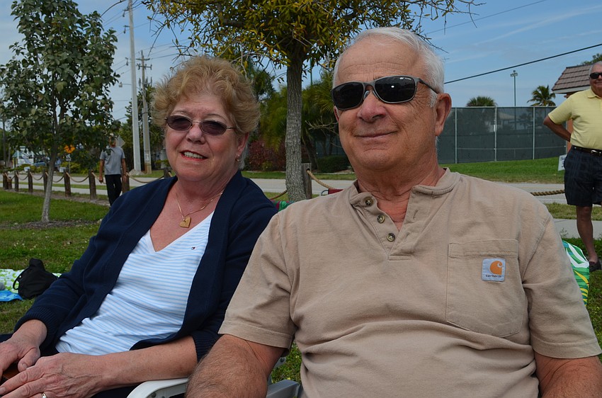 Jean and John Scavone enjoy the music.