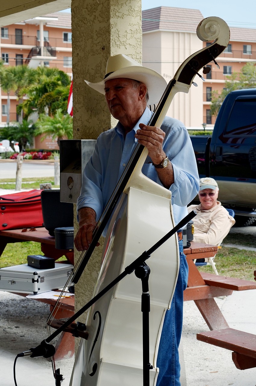 Jim Marshall plays the bass.