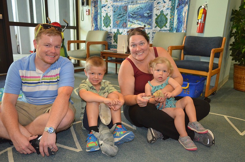 Jay Williams with son, Jack, 5, wife, Corinne Cannon, and daughter Callie, 2