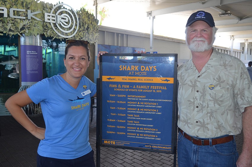 Stacy Alexander, Mote Assistant Vice President for Community Relations and Communications, and Mote President and CEO Michael Crosby