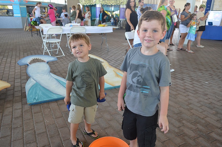 Liam Mechtel, 2, and Ryan Meeske, 5