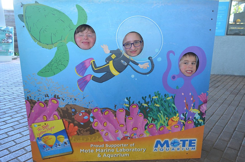 Kate and Meagan Durinzi, 12, with A.J. Bielecki, 5