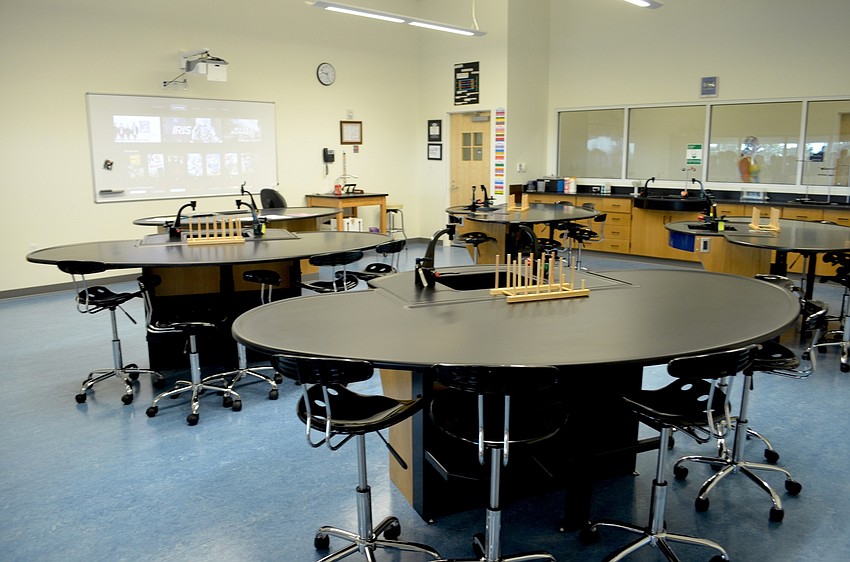 Science classrooms for high school students are now housed on the second floor in the DART STEM Center.