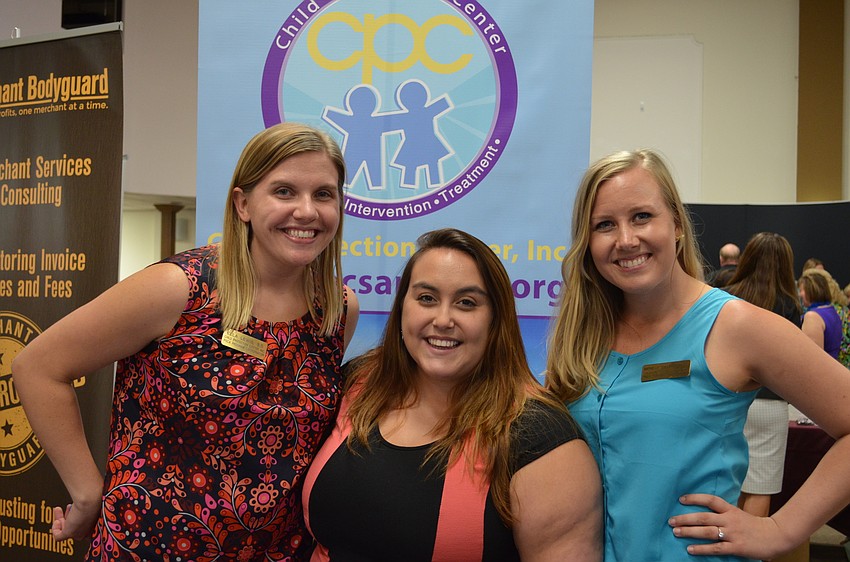 Ella Lewis, Andrea Medred and Michelle Bullerdick of the Child Protection Center.