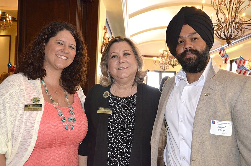 Andrea Stephens, Johnette Cappadonna and Angad Dang