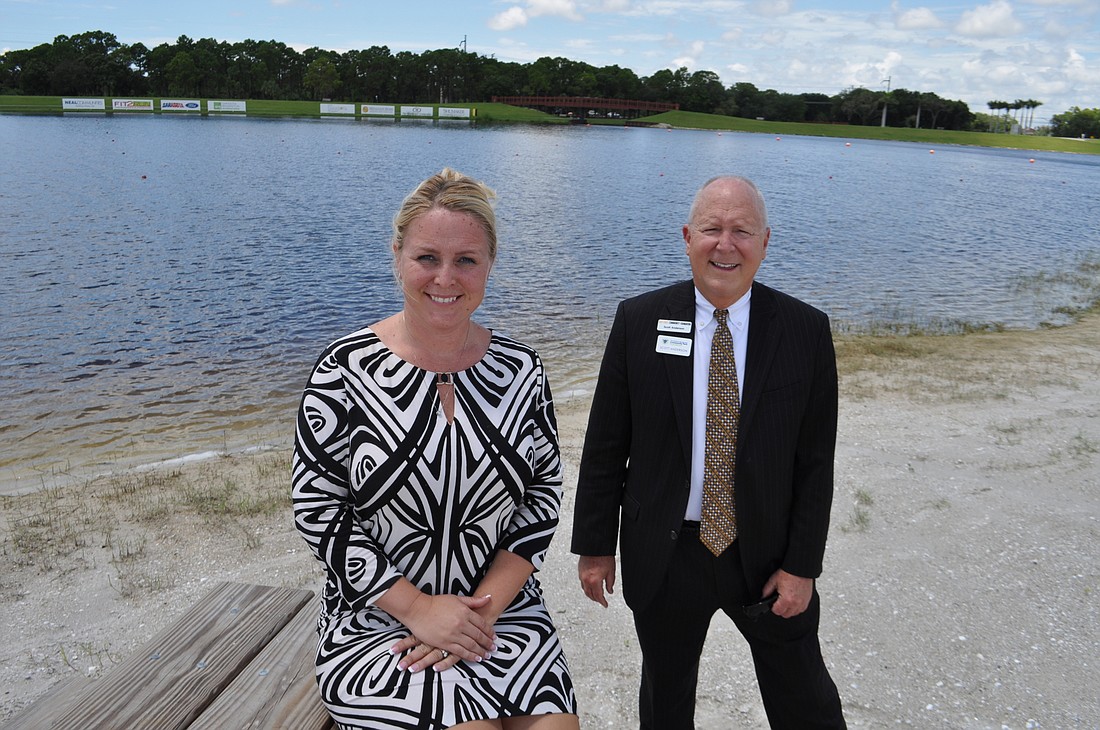 Nicole Rissler and Scott Anderson are eager to see Nathan Benderson Community Park be fully developed and operational.