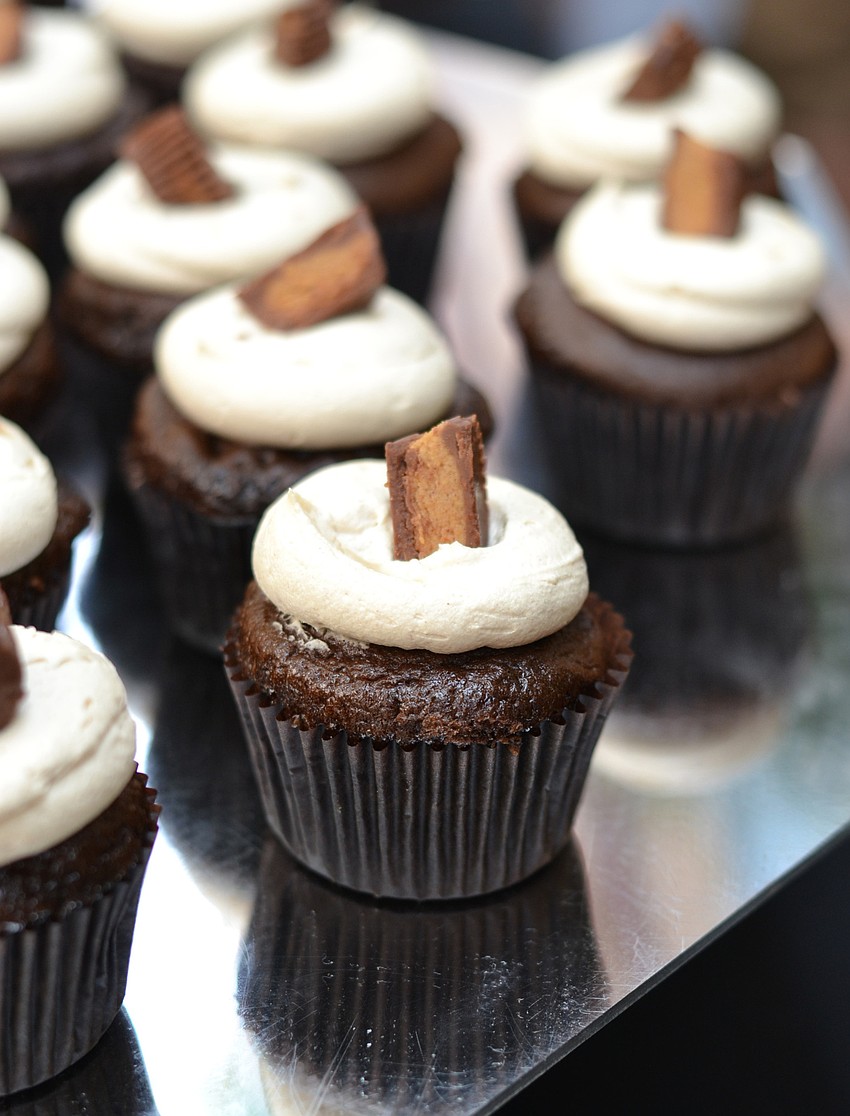 Chocolate peanut butter cupcakes from Cakes by Ron.