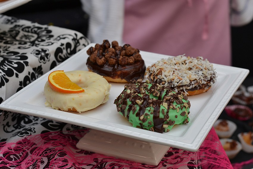 An assortment of doughnuts from La Dona Donuts.