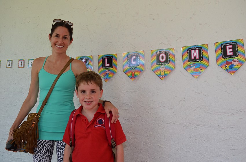 Charlotte Osterman and her son Oliver.