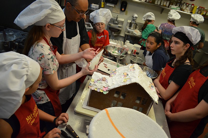 Campers spend the entire week making Christmas-themed pastries to end the week with a dessert buffet to share with parents.