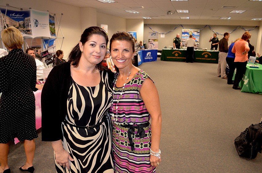 Jennifer Barbaro and Violeta Huesman organized the fourth annual Career Fair.