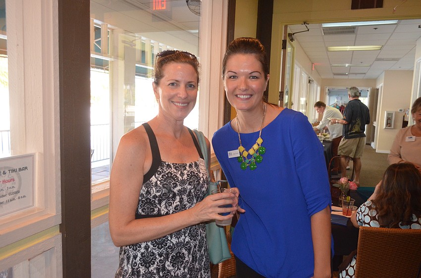 New resident Suzy Brenner and Jana Troyer, of sponsor RVA