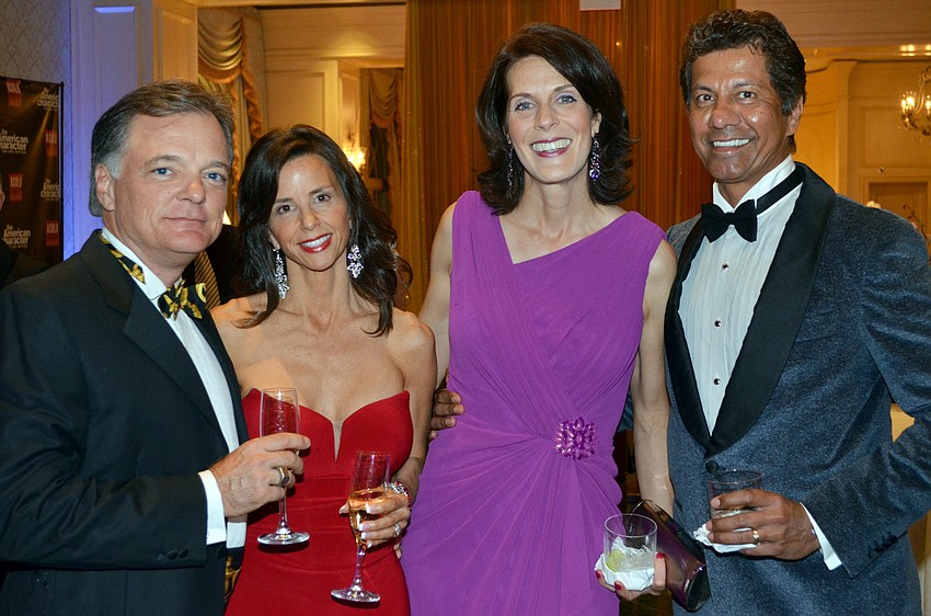 David and Cathy Black with Melanie and Sean Natarjan