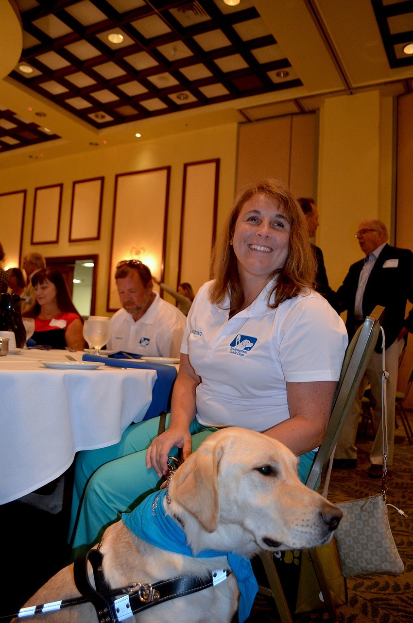 Amanda Lannan and her dog, Doug, have worked together for 26 days.