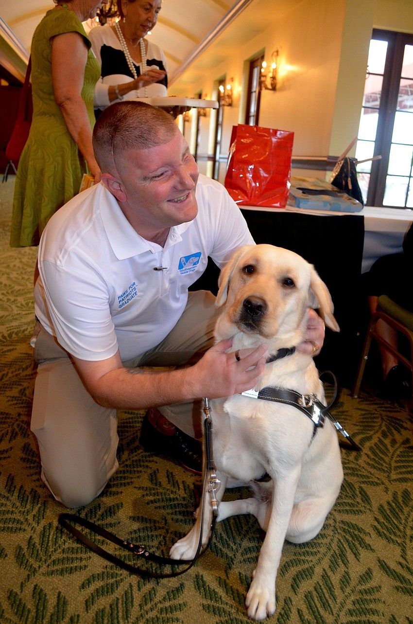 Third generation Marine, Michael Jernigan co-founded the Paws for Patriots program, through Southeastern Guide Dogs.