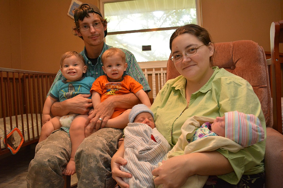 Corey and Bonnie Keyworth are one big, happy family with their four children, Michael, Malachi, Dominick and Kaitlynn.