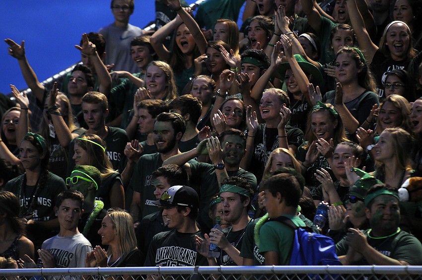 Lakewood Ranch High students came out in full force to support the Mustangs.