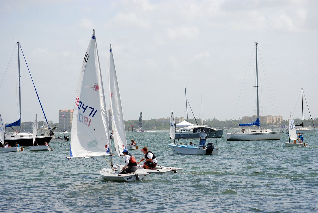 File photo. Participants set sail for the 68th annual Labor Day Regatta in Sarasota Bay.