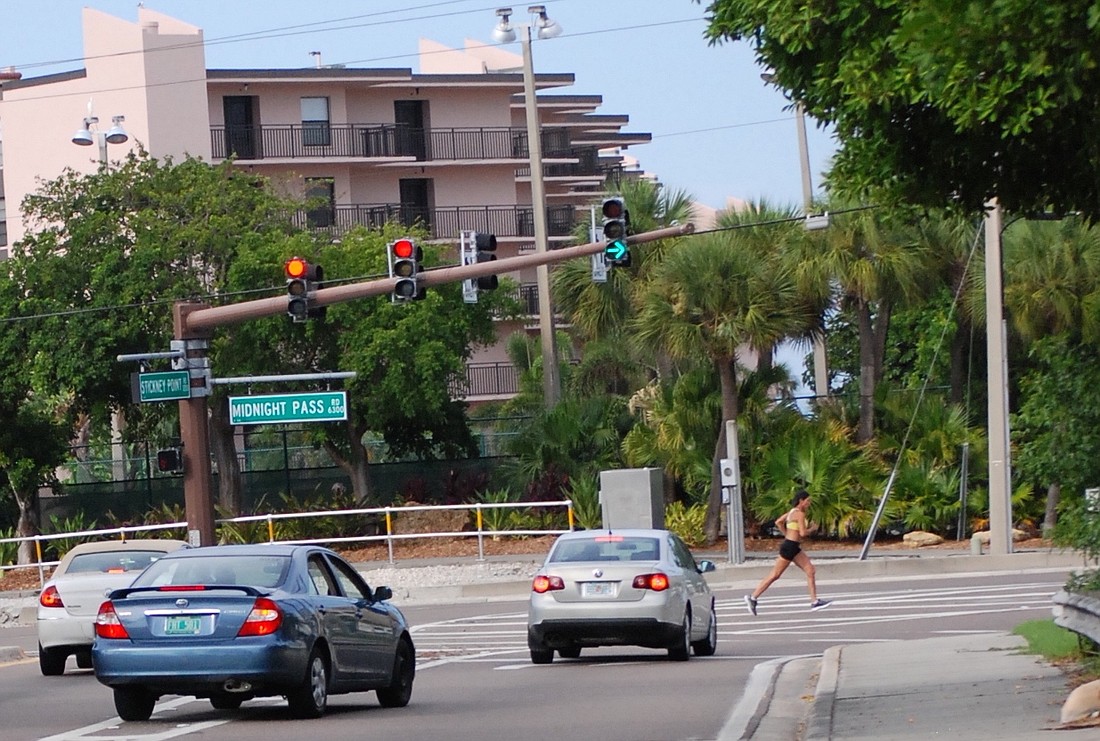 Two intersections on Midnight Pass Road have recently been the target of FDOT initiatives to improve pedestrian safety.