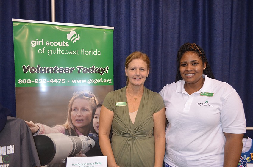 Gina Sauer and Eboni Curri, of Girl Scouts of Gulfcoast Florida