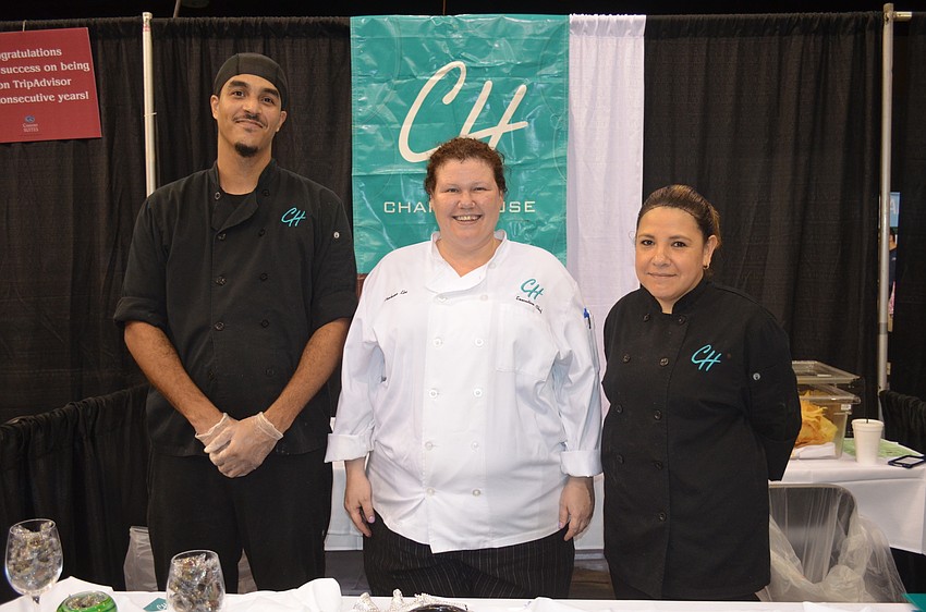 Jason Russell, Executive Chef Stephanie Klos and Veronica Bicarro, of Chart House