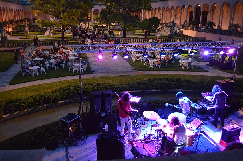 Local band PLEASURE gets things started at the first Ringling Underground of the 2015-2016 season