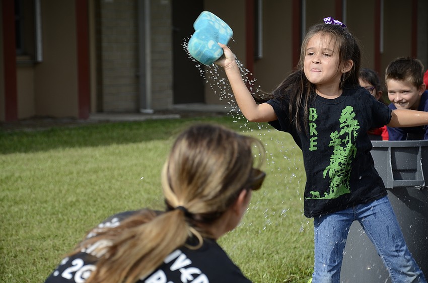 Isabella Vargas launches a sponge at her administrators.