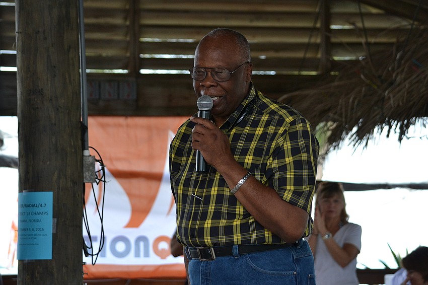Sarasota City Mayor Willie Charles Shaw welcomes sailors and families to the longest consecutive running sporting event in town.
