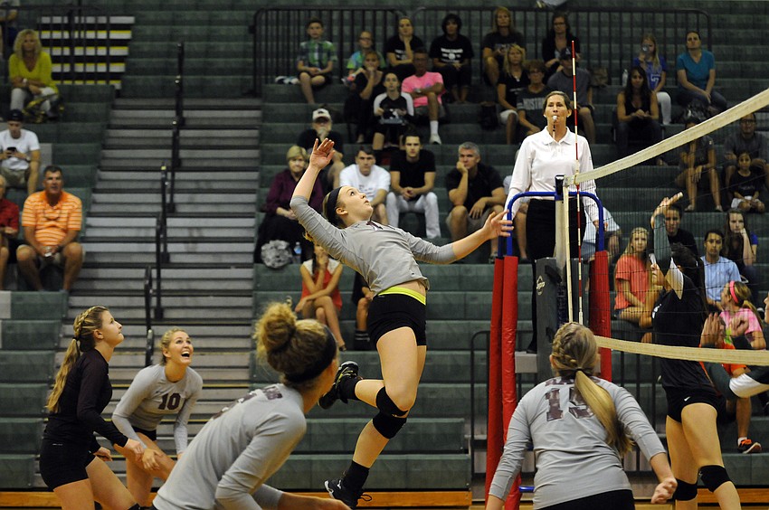 Riverview senior Sarah Neill helped power the Lady Rams with 12 kills.