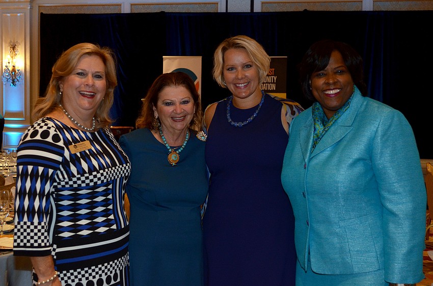 Jamie Aymerich, Honorary Chair Renee Hamad, Chairwoman Amy Sakes and Valerie Goddard