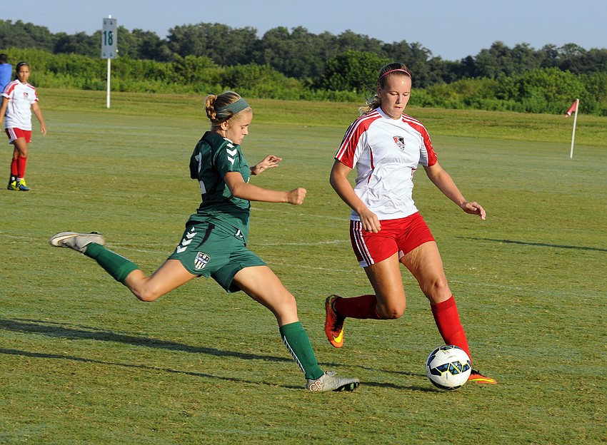 The Lakeland FC U15 girls soccer team beat Cooper City Optimist 2-0 Sept. 6.