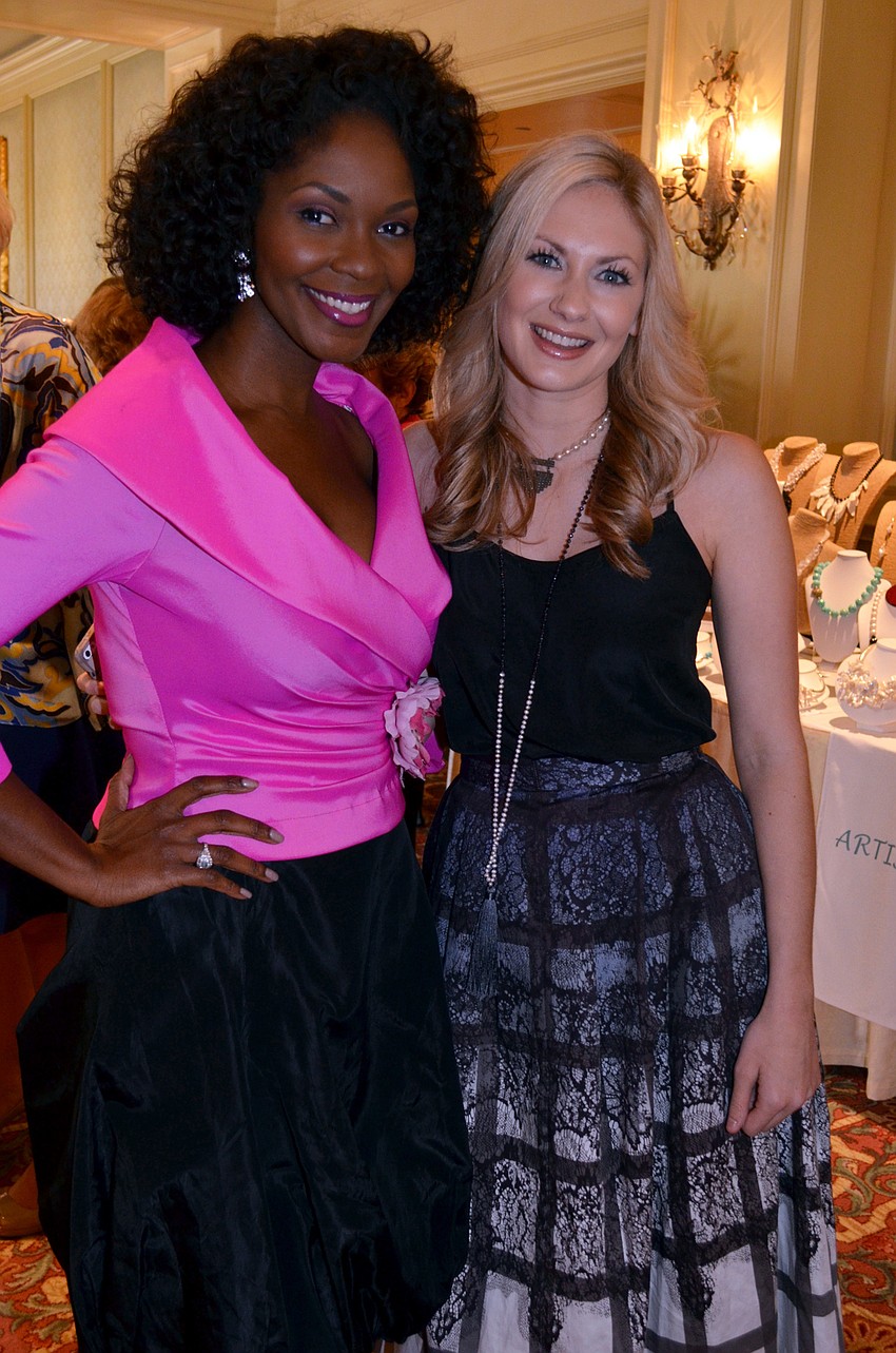 Featured speaker and former Miss America Ericka Dunlap with Alicia King