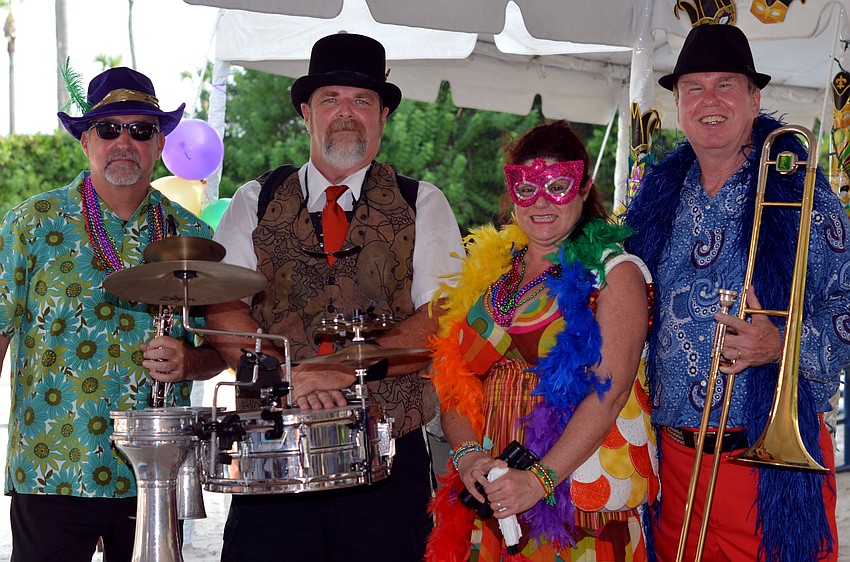 David Winterhalter, Jim Stewart and Andrea and David Manson of MIFU — The Mobile Itinerant Funk Unit Band