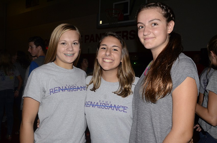Taylor Ferber, Sophia Torlucci and Jesi Haslem