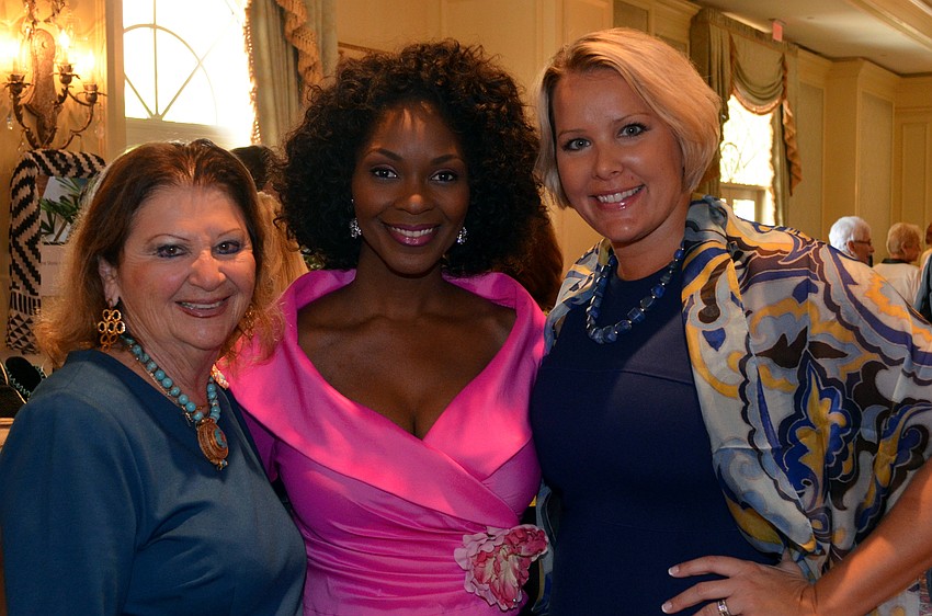 Honorary Chair Renee Hamad, featured speaker and former Miss America Ericka Dunlap and Chairwoman Amy Sankes