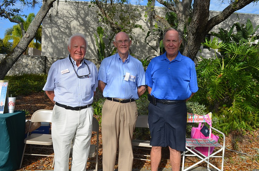 Candidates Jack Daly and Phill Younger with John Beeman