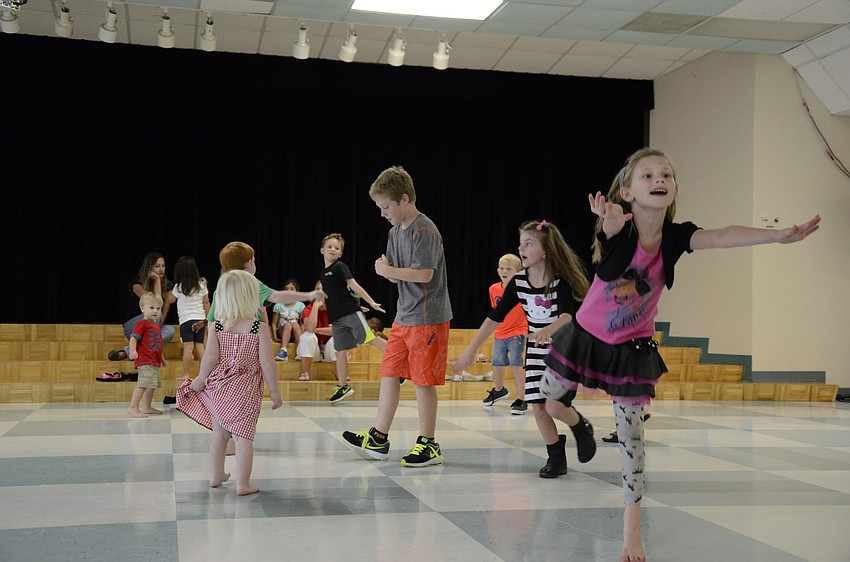 Addison Stennett busts a move.